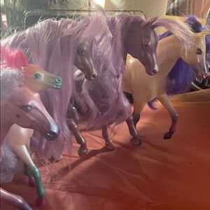 Vintage Fashion Star Fillies Joelle Feelin Fancy Purple Horse Kenner set of 5